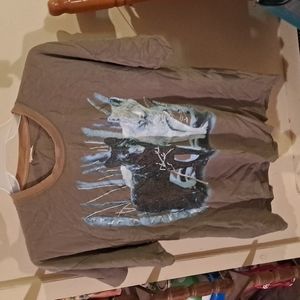 Men's L t-shirt.Tan in color